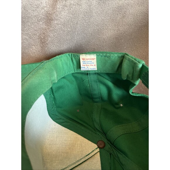 VTG Yupoong John Deere Hat Cap SnapBack Broken Smaller Size Farm Farming - Picture 12 of 13